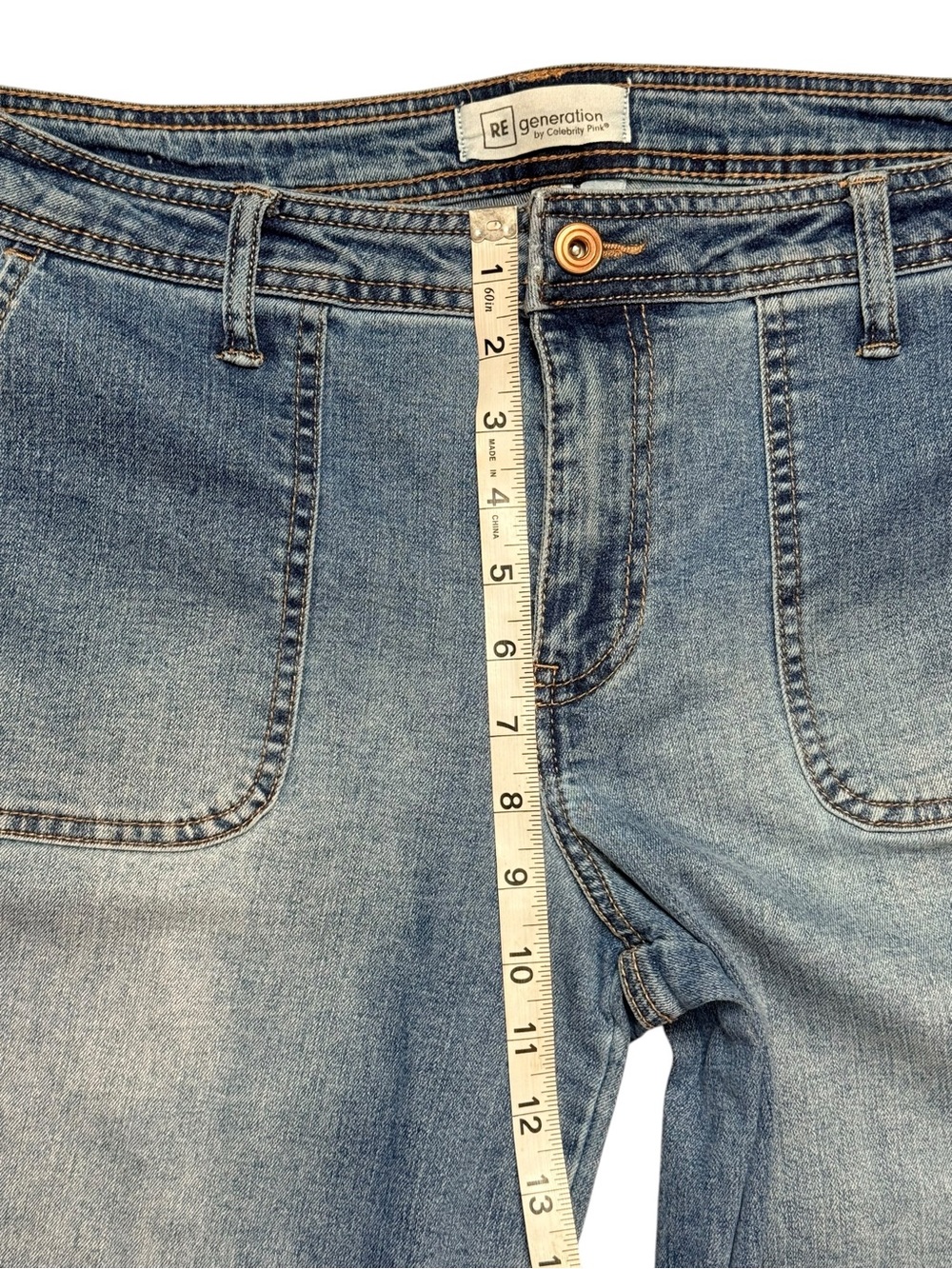 RE Generation by Celebrity Pink Wide Leg Jeans Women’s 11/30 Light Wash - Picture 5 of 10